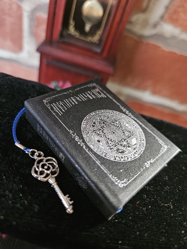 銀の書（豆本）　瞳の魔導書