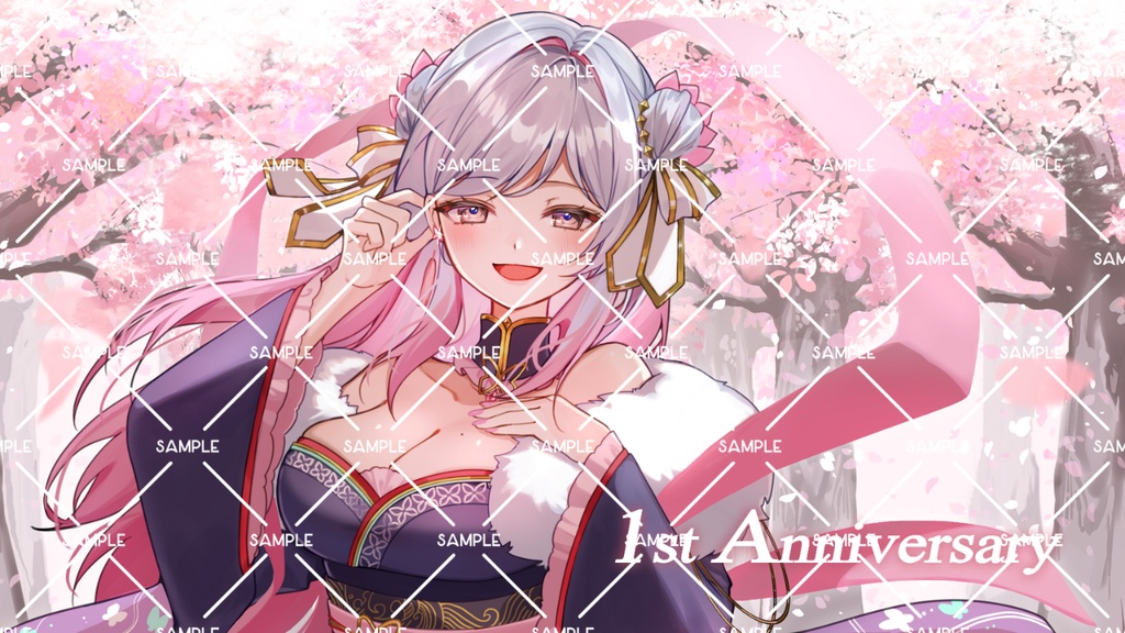 <壁紙>甘山茉莉花１周年記念