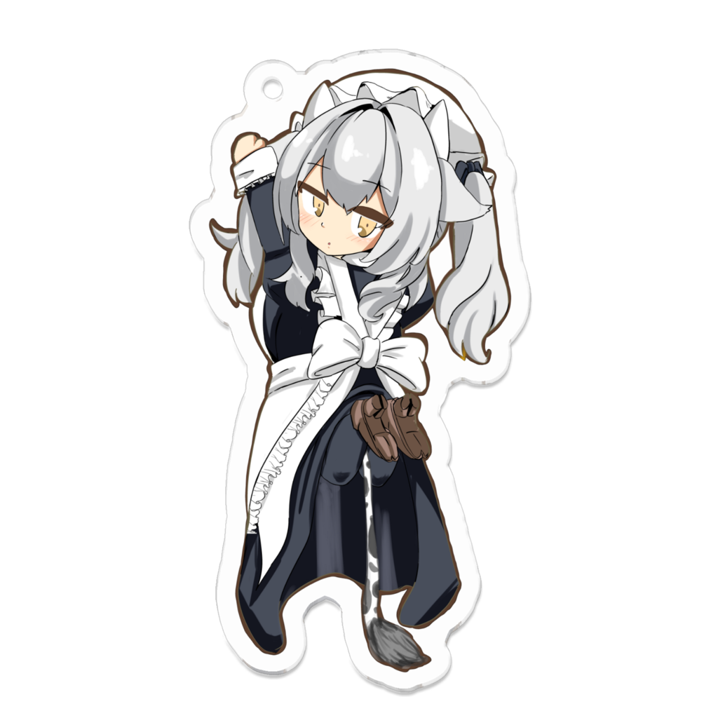 掴まりアクリルキーホルダー　「ミルティナ」