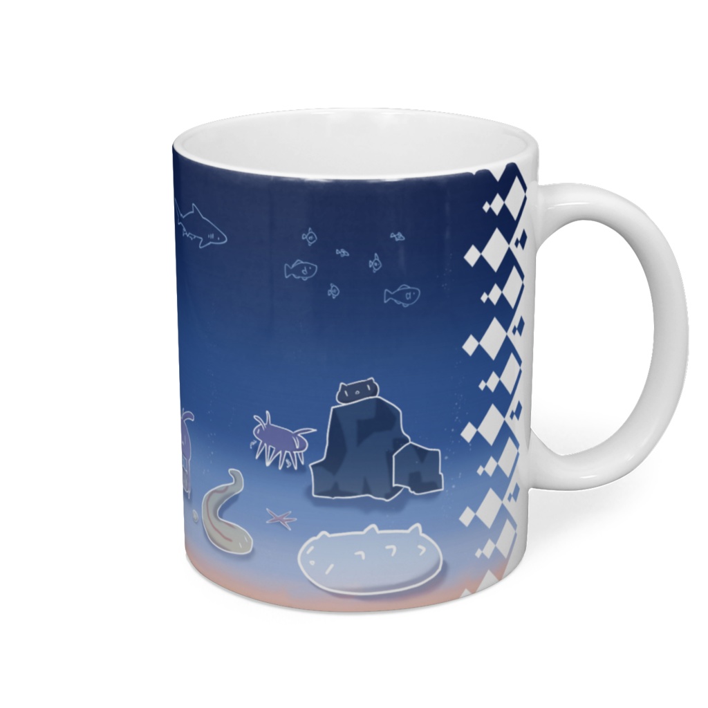 【マグカップ】ナマコと海の仲間たち