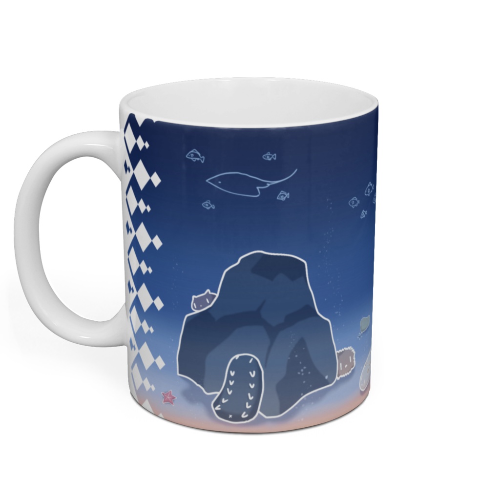 【マグカップ】ナマコと海の仲間たち