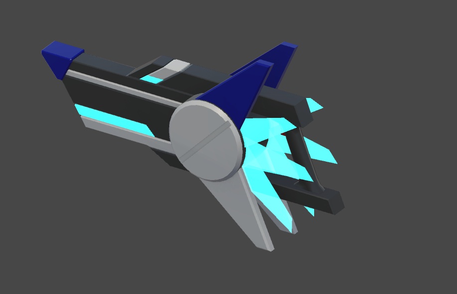 【VRChat想定】SF系短機銃モデル「アズルガルド」