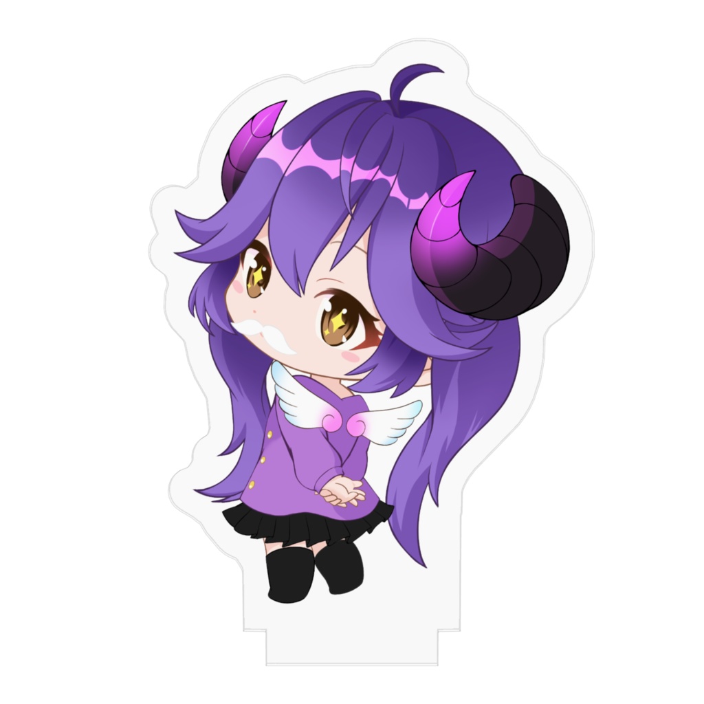 天使の羽根が欲しいみゅおんアクリルフィギュア