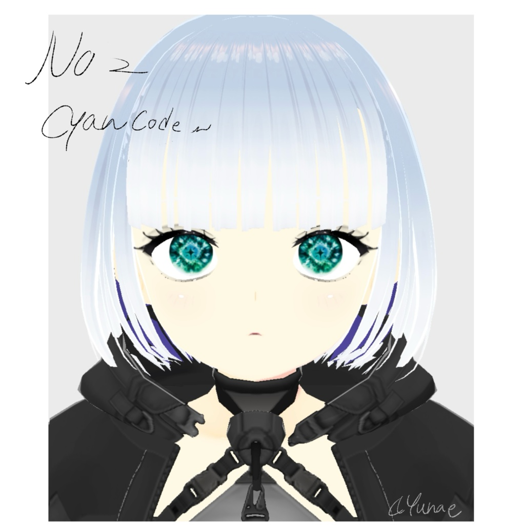 「Cyber」瞳テクスチャ6種【VRoid用】無料版有り