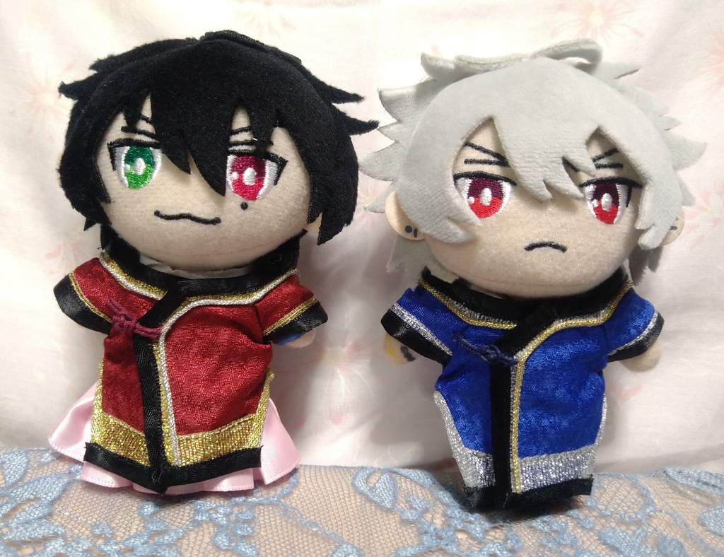 ★ 10㎝ ぬい用 ★ チャイナ 服 & フリルスカート セット