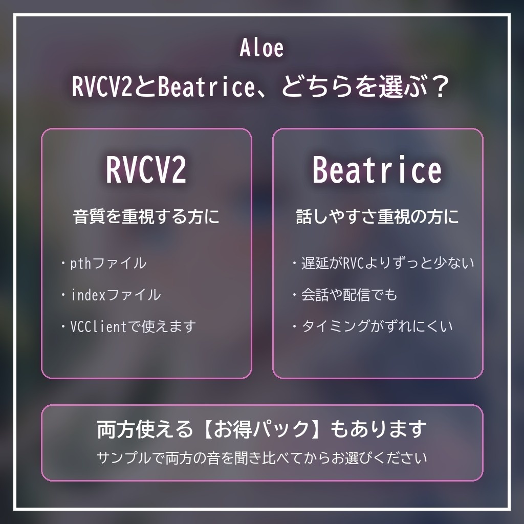 RVCV2・Beatrice2(rc.3対応)「Aloe」