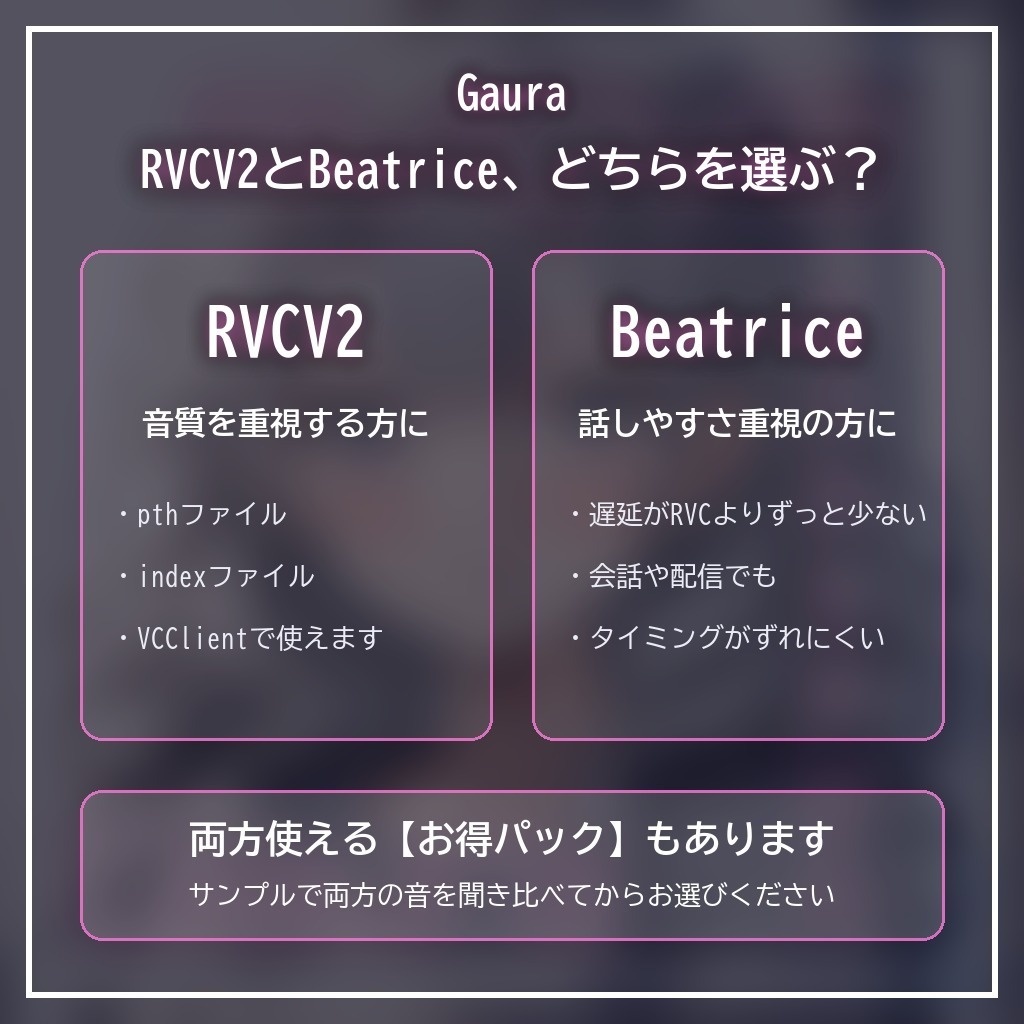 RVCV2・Beatrice2(rc.3対応)「Gaura」