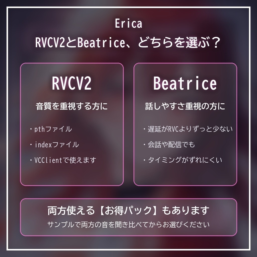 RVCV2・Beatrice2(rc.3対応)「Erica」