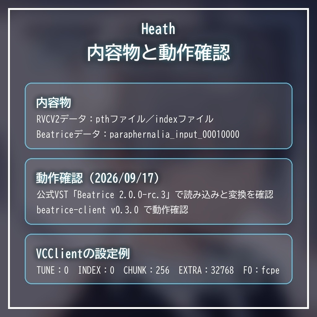 RVCV2・Beatrice2(rc.3対応)「Heath」
