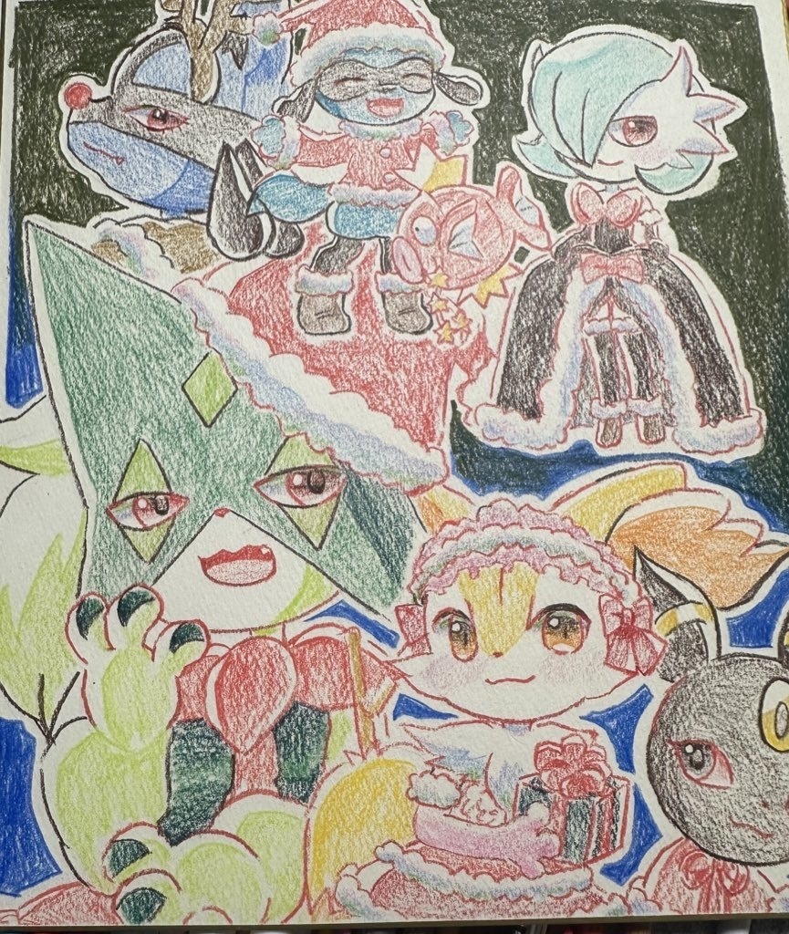 クリスマスの大色紙