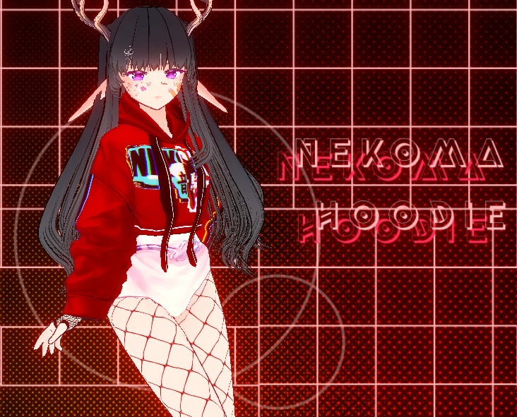 vroid textures : nekoma hoodie