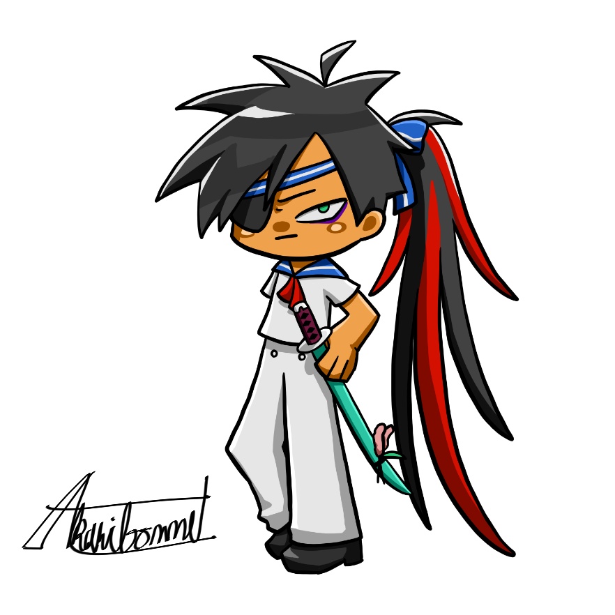 【デフォルメシール】四万鶏龍馬（凱風列島四十七・高知県擬人化）