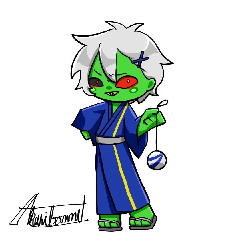 【デフォルメシール】青崩秋(国土汎霊・酷道擬人化)