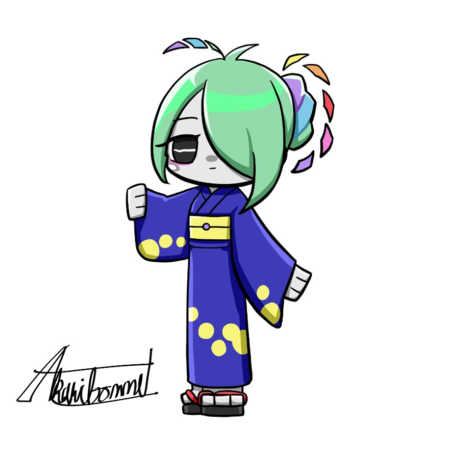 【デフォルメシール】冠山椎名(国土汎霊・酷道擬人化)