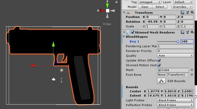 【無料】シンプル武器 ナイフ&拳銃