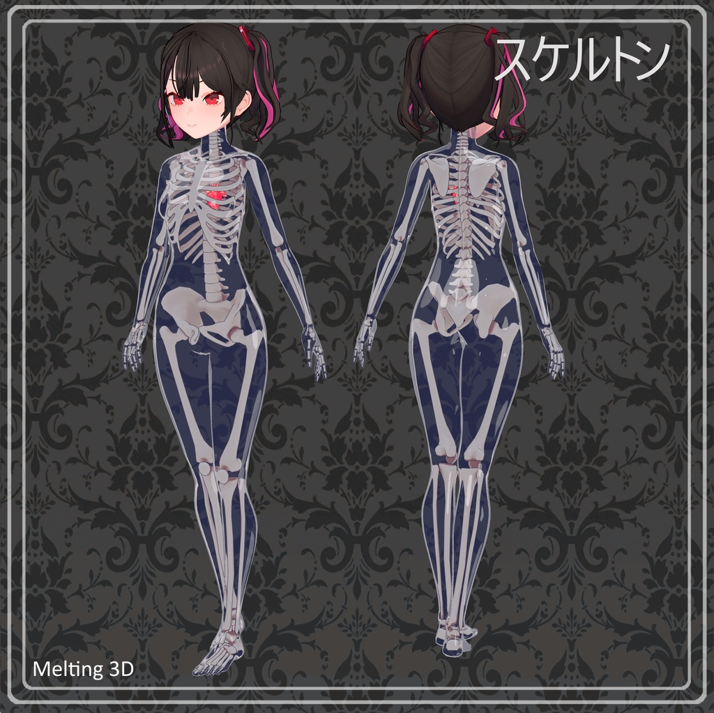 Skeleton and skull for 32 avatars
