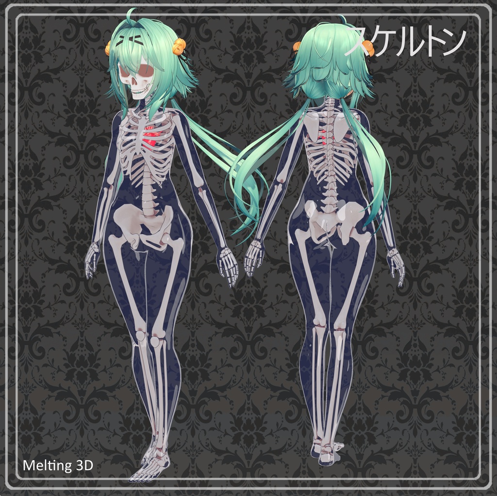 Skeleton and skull for 32 avatars