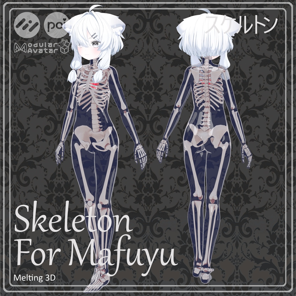 Skeleton and skull for 32 avatars