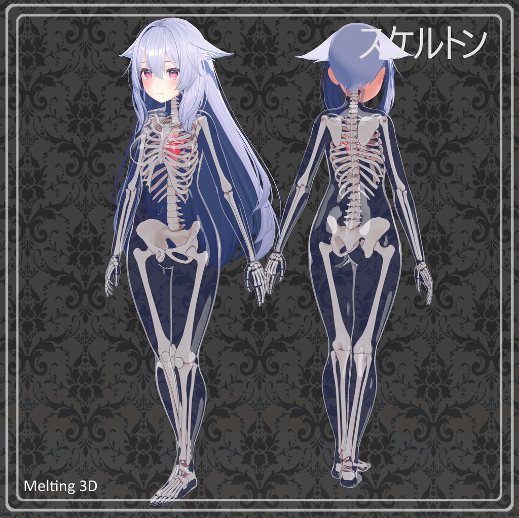 Skeleton and skull for 32 avatars
