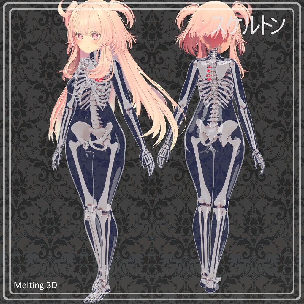 Skeleton and skull for 32 avatars