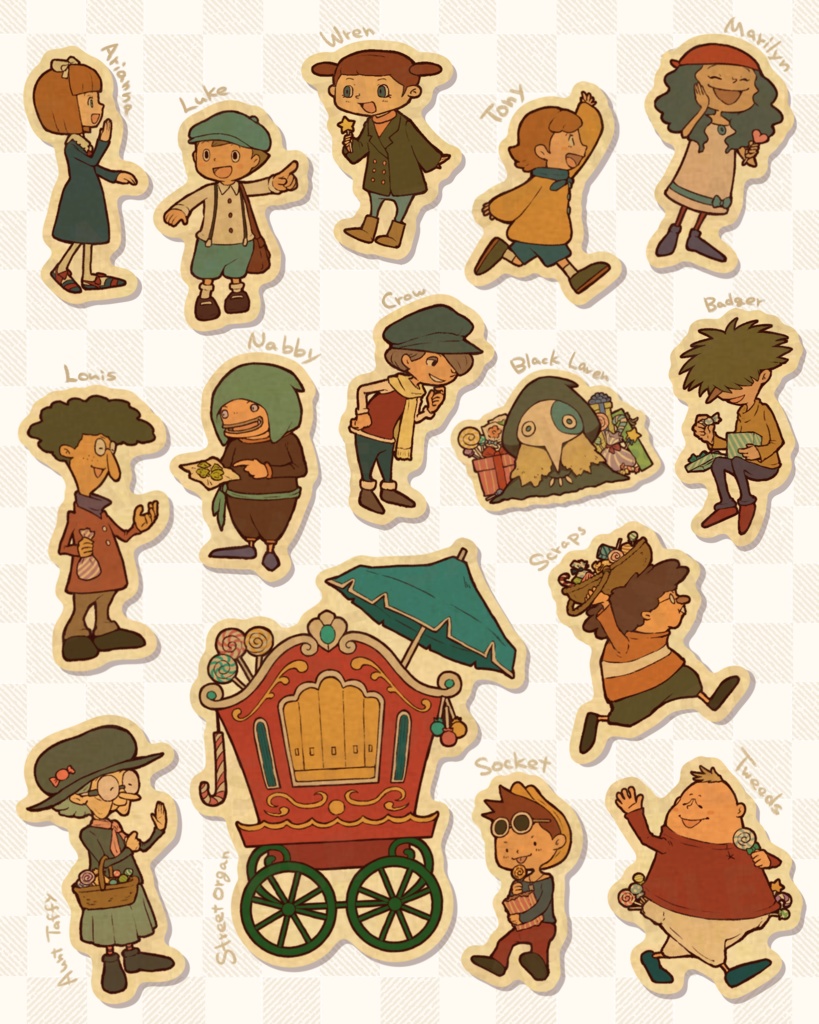 【ミストハレリの子供たち】フレークシール