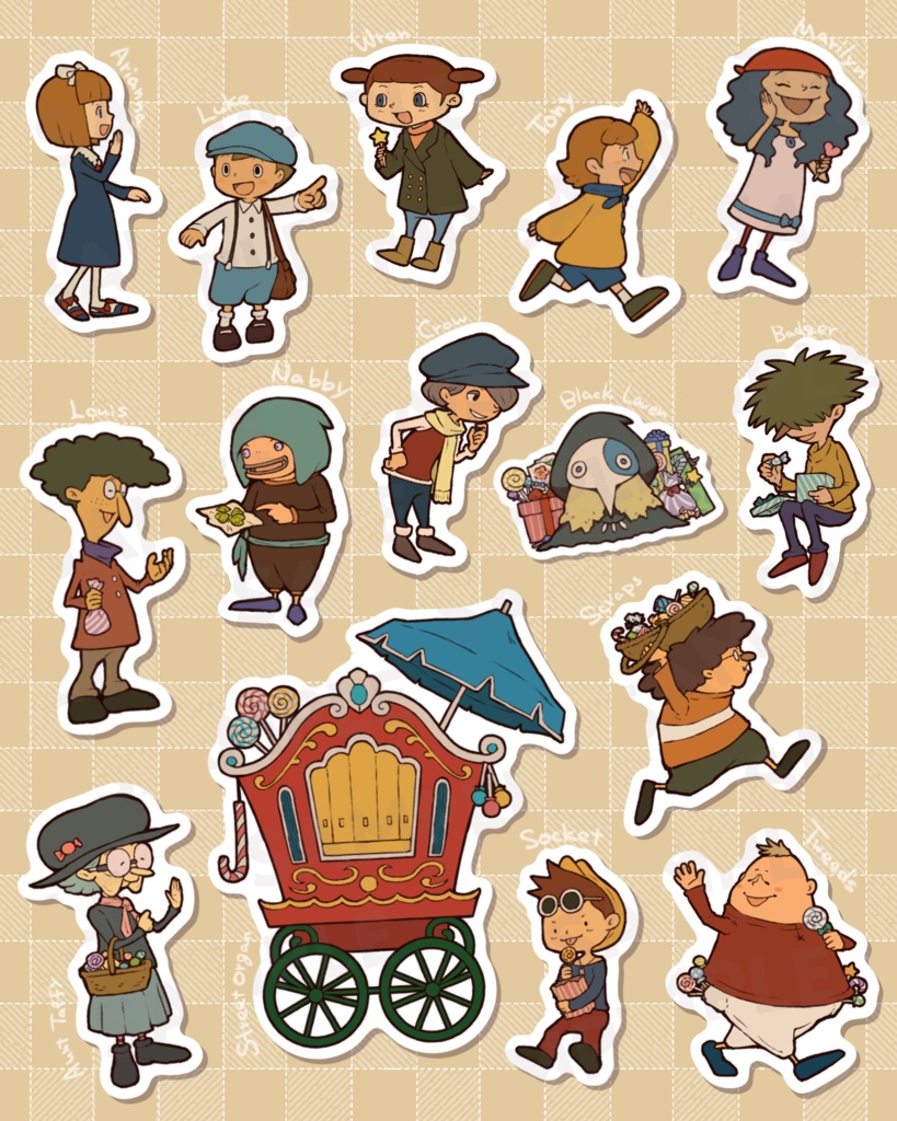 【ミストハレリの子供たち】フレークシール