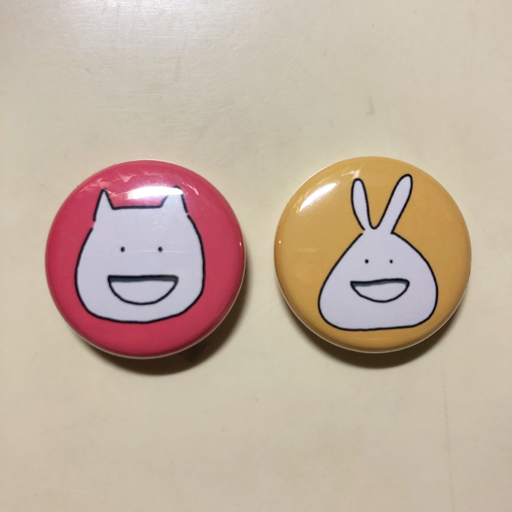 うさぎと猫 缶バッジ セット