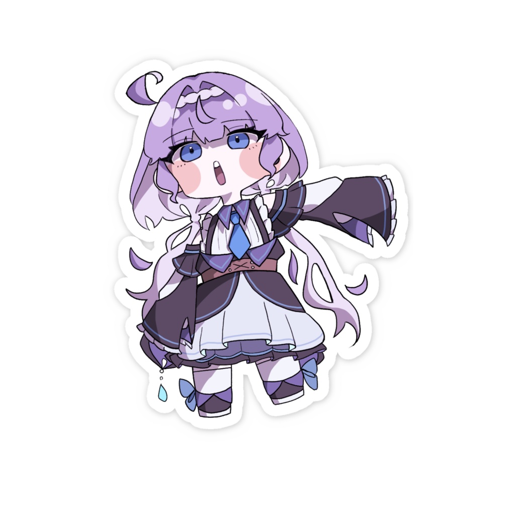 【この空の下で私たちは今日も歌い続ける。】海月スマホステッカー