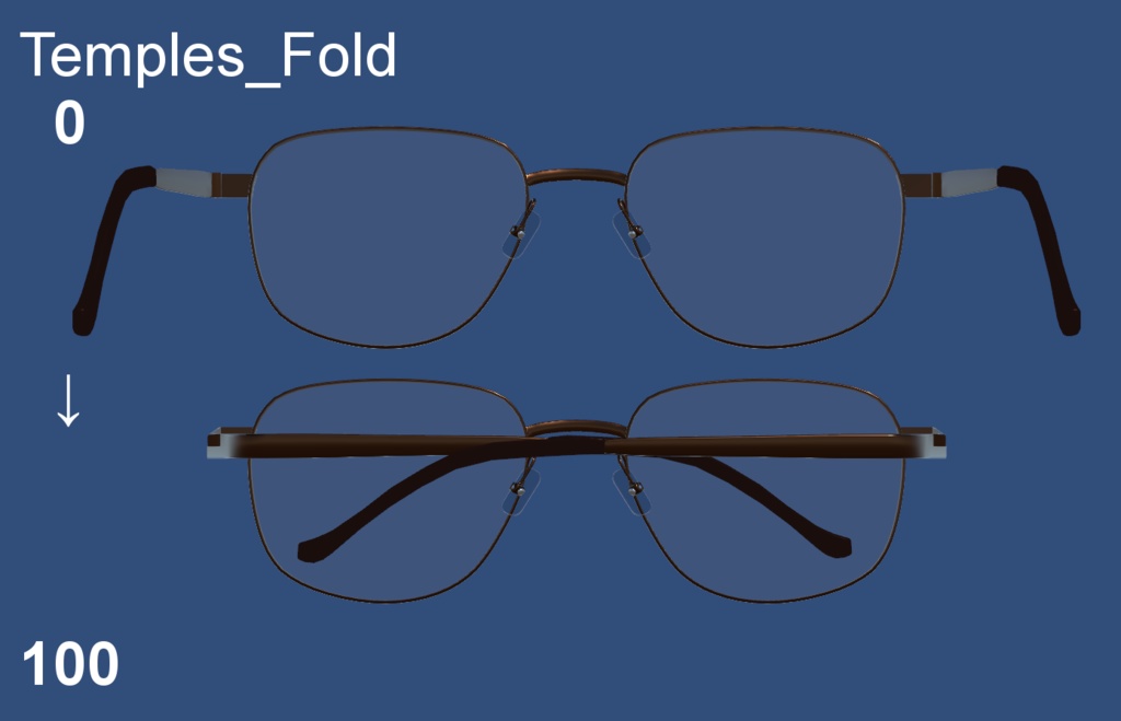 W.W. Glasses (Fan-made) ボストンスクエア型眼鏡