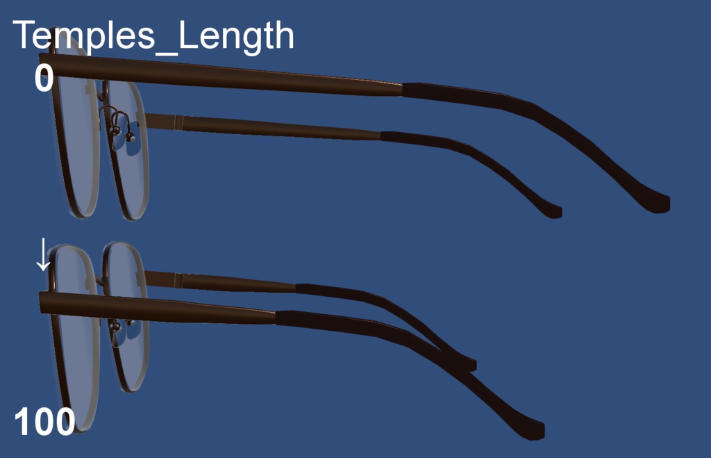 W.W. Glasses (Fan-made) ボストンスクエア型眼鏡