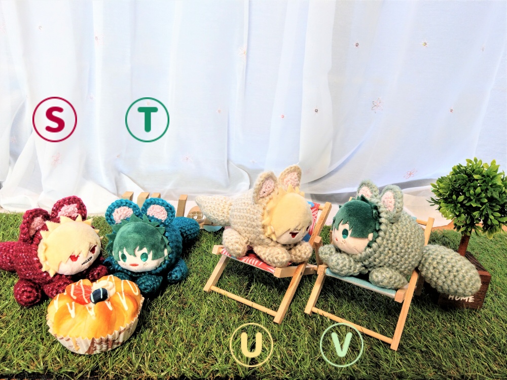 もちマス用衣装-きつねとたぬき-