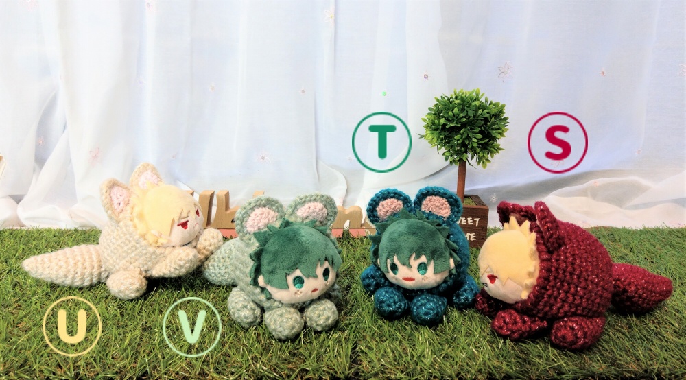 もちマス用衣装-きつねとたぬき-