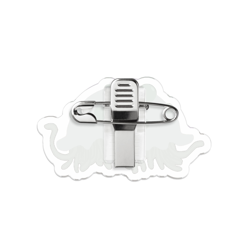 イクラオムパスタちゃん アクリルバッジ