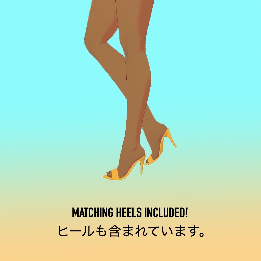 Vroid Gold Chain Bikini Outfit