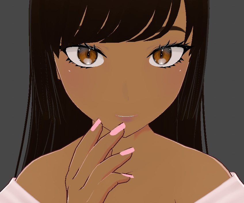 Vroid Square Nails Multiple Colors