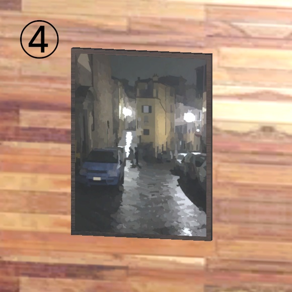 フィレンツェの風景写真 / 水彩画風加工写真(Unityパッケージ / 3Dモデル)