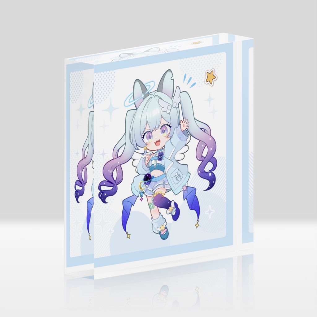 宇月のちきうフォルムアクリルブロック