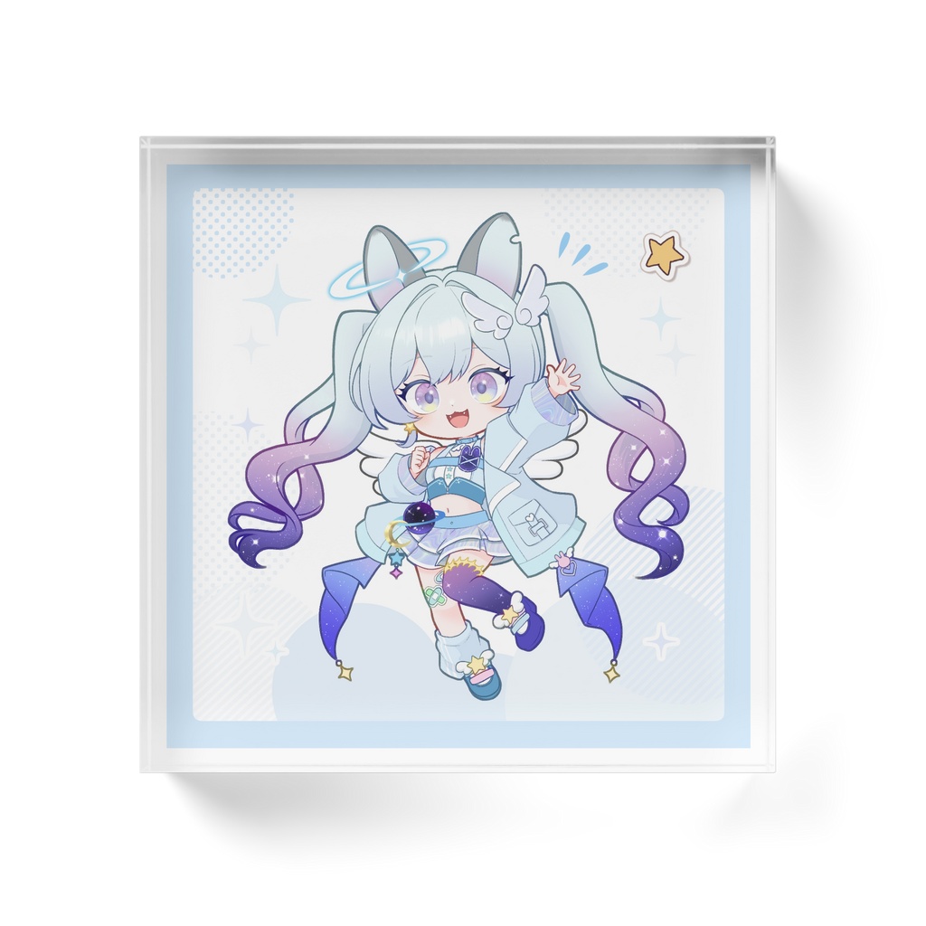 宇月のちきうフォルムアクリルブロック