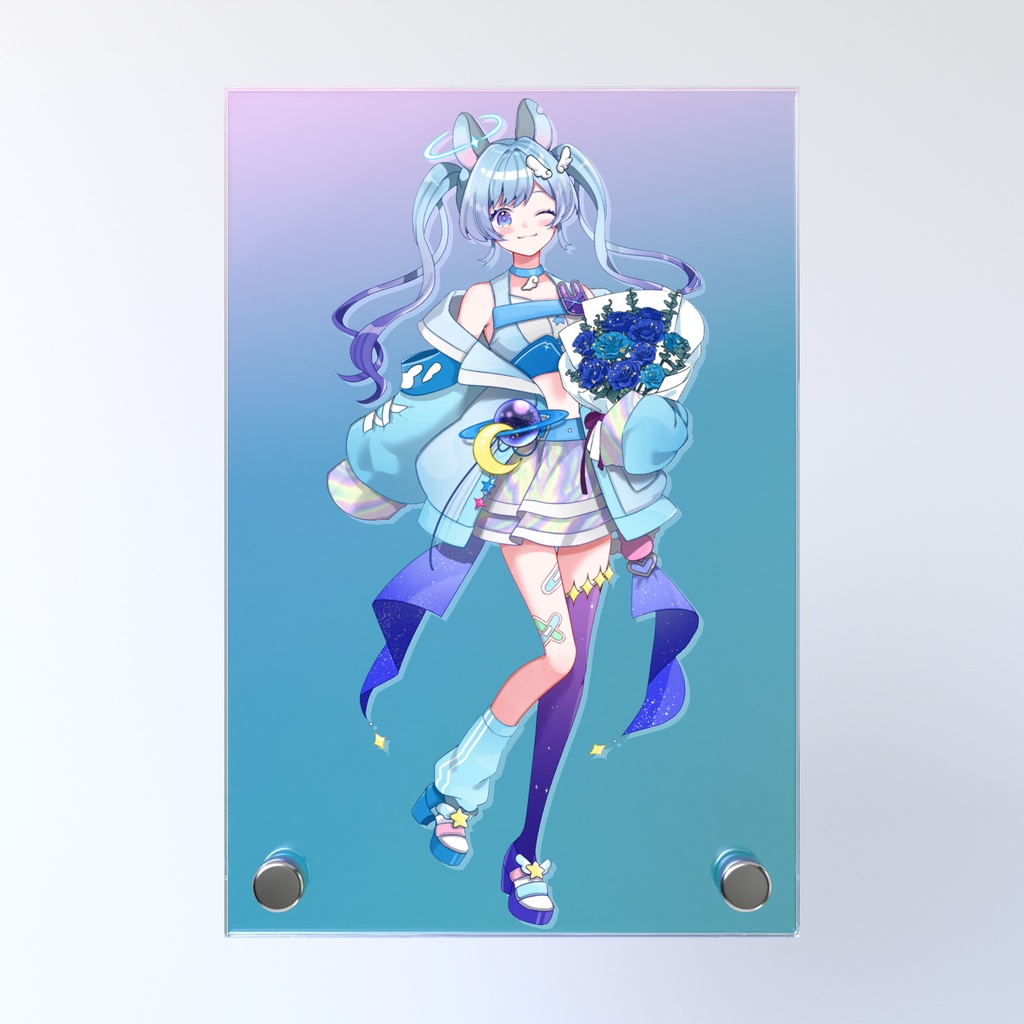 宇月の1周年記念オーロラアクリルパネル