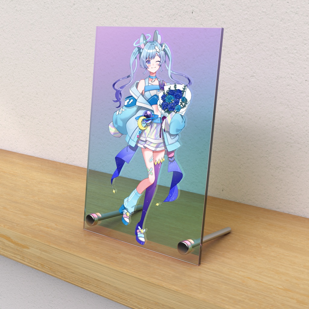 宇月の１周年記念オーロラアクリルパネル