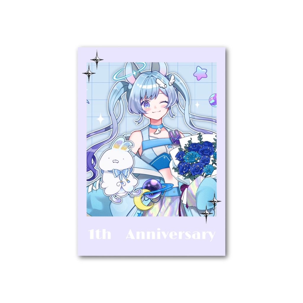 宇月の1周年記念フォト風カード