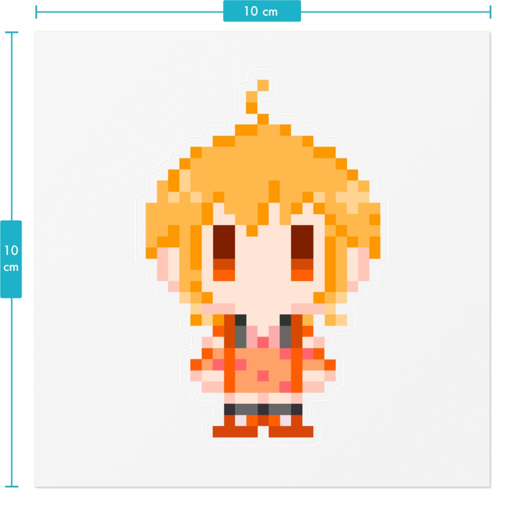 内野こはくドット絵ステッカー