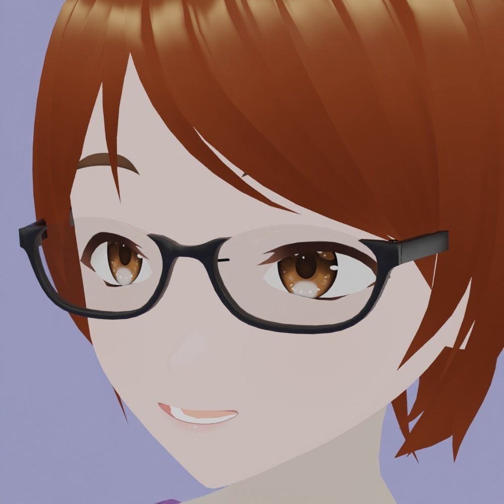 オーバルセルフレーム眼鏡1セット