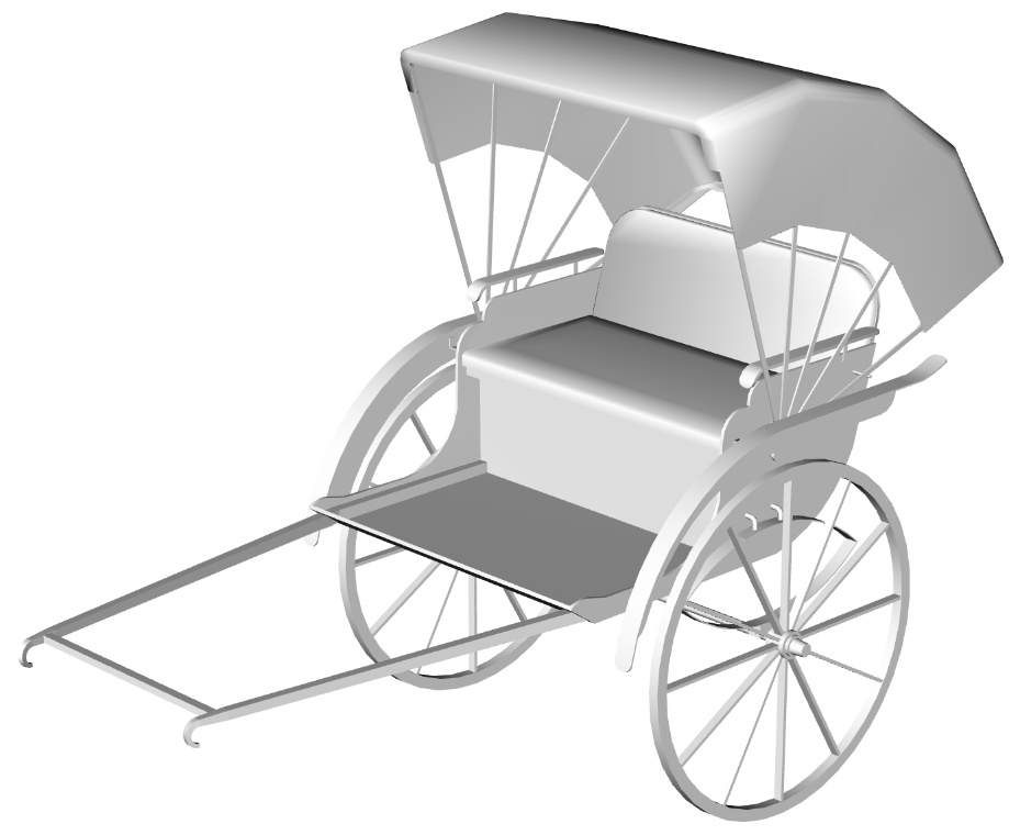 二人乗り人力車_rickshaw1 FBX