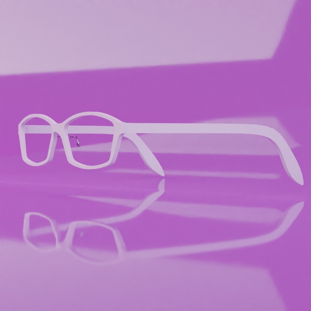 スクウェアセルフレーム眼鏡1セット