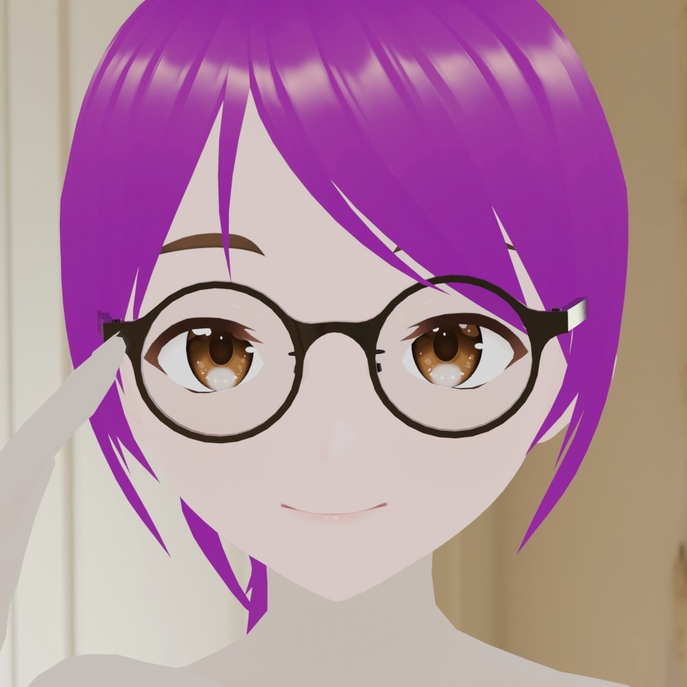 ラウンドセルフレーム眼鏡1