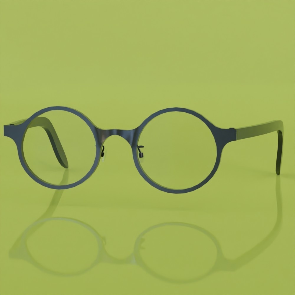 ラウンドセルフレーム眼鏡1