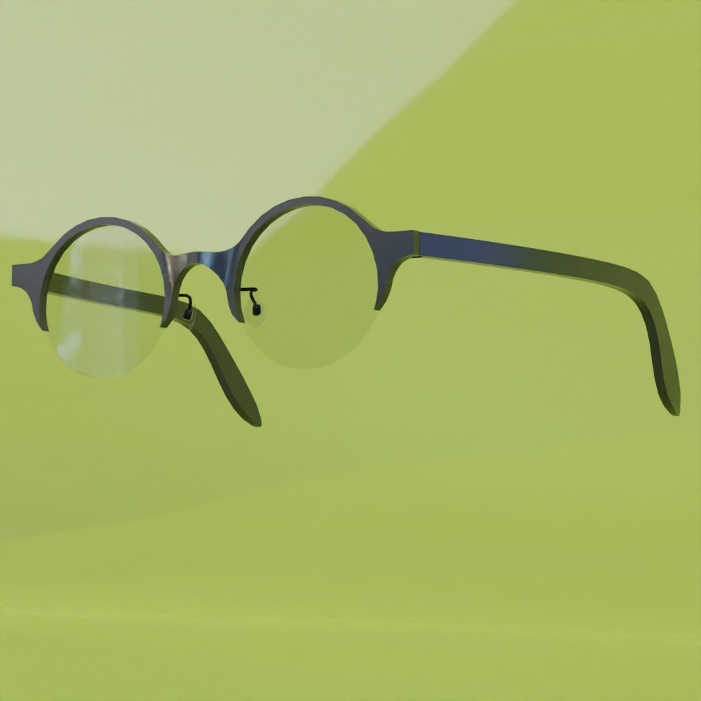 ラウンドセルフレーム眼鏡1