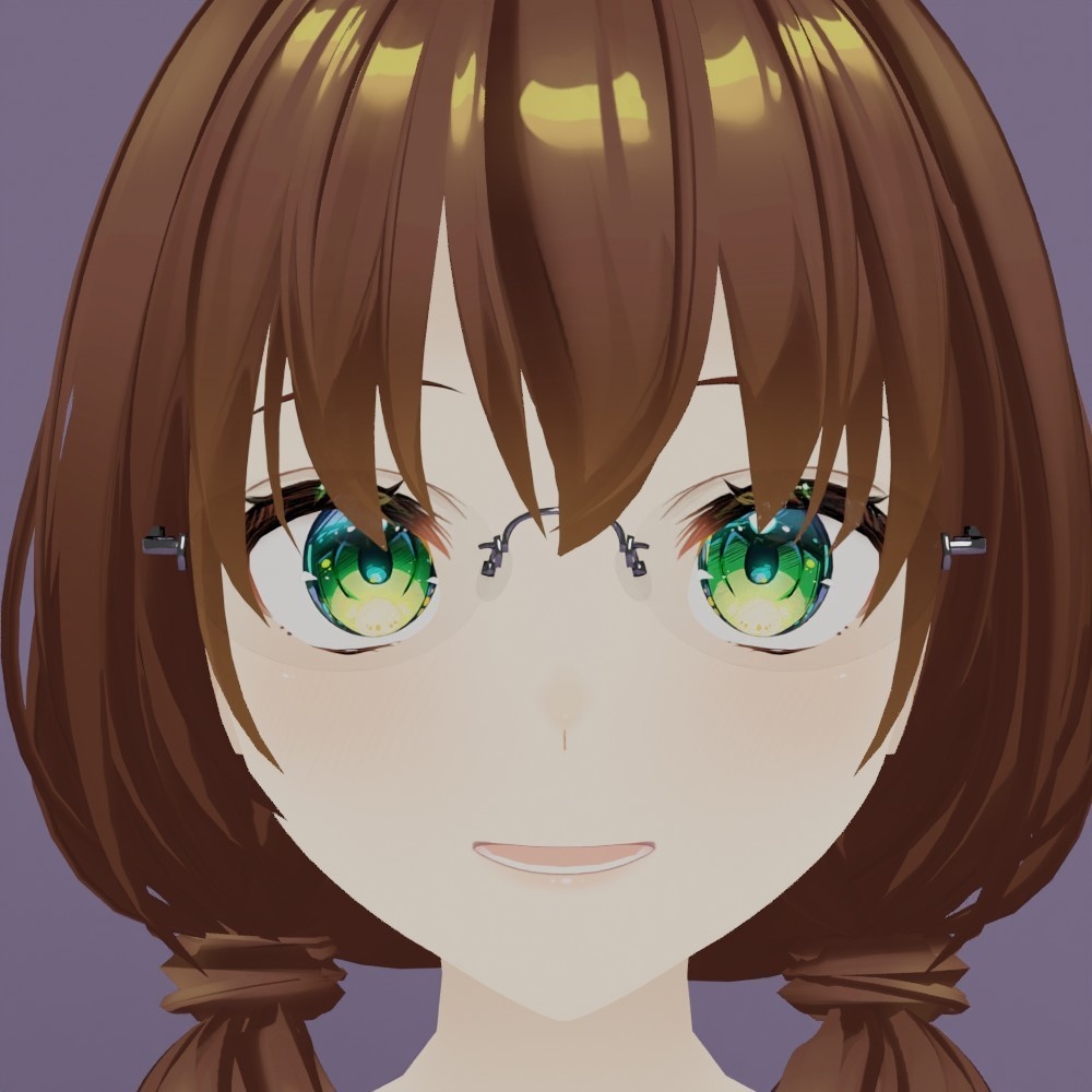 オーバルリムレスメタルフレーム眼鏡1 FBX