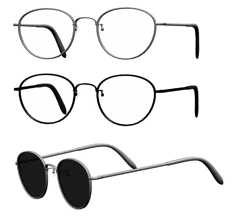 ボストンメタルフレーム眼鏡1 FBX VRC